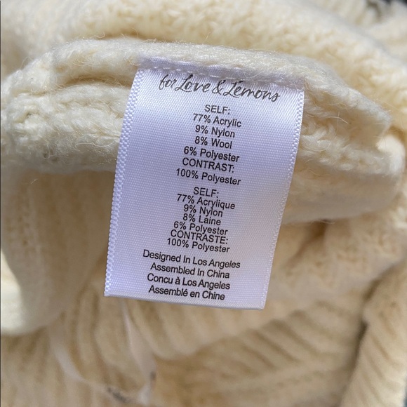 NWT For Love And Lemons Jade knit mini dress - Picture 9 of 15